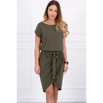 Dámské šaty TopMode Bavlněné dámské šaty s páskem 618439