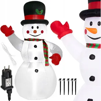 Vánoční světelná dekorace Světelná dekorace Springos sněhulák až pro 10 žárovek