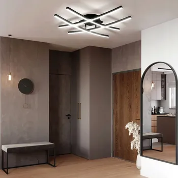 Stropní svítidlo LED 48W černé – neutrální bílé světlo 4000K LUNESTI LINEA