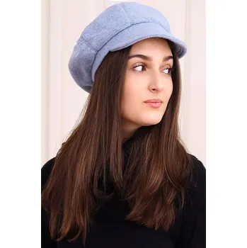 Čepice TopMode Dámský baret s kšiltem - světle modrý 854712