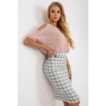 Dámská sukně TopMode Pouzdrová sukně s kostkovaným vzorem 896971