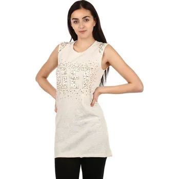 Dámské tričko TopMode Dámské dlouhé tričko s nápisem 106830