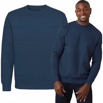 Pánská mikina Pánská mikina s dlouhým rukávem Stedman ST4300 Navy Blue VELKÁ VELIKOST 5XL