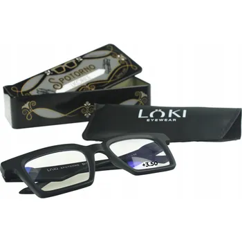 Brýle na čtení +3.5 Dioptrie LOKI - ITALY Brýle k počítači s filtrem modrého světla, brýle na čtení