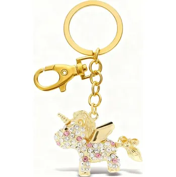 Bonbon Přívěsek na klíče zlatý jednorožec