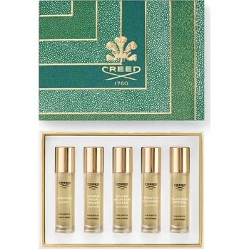 Pánský parfém Creed Men's 5-Piece Gift Set Creed Aventus parfémovaná voda 10 ml + Creed Green Irish Tweed parfémovaná voda 10 ml + Creed Silver Mountain Water parfémovaná voda 10 ml + Creed Millésime Impérial parfémovaná voda 10 ml + Creed Aventus Cologne parfémovaná v