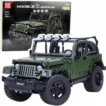 ostatní stavebnice STAVEBNICE TERÉNNÍ AUTO ZELENÉ KHAKI K SESTAVENÍ 2078 DÍLŮ