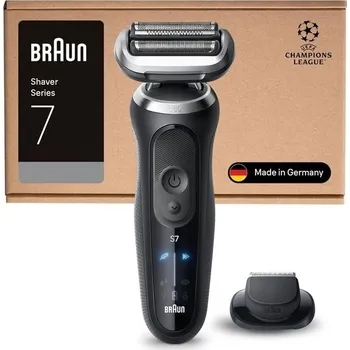 Přípravek na depilaci a epilaci Elektrický holicí strojek Braun Series 7 pro muže, s 60minutovou výdrží baterie, holicí hlava,