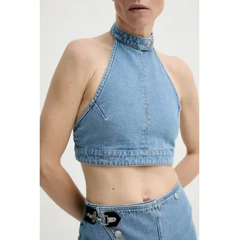 Dámská halenka Džínová blůza Nanushka ARINA NW25RSTP09053 modrá 55J, vel. M