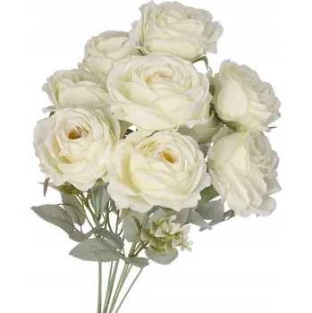 umělá květina KYTICE RŮŽÍ UMĚLÉ KVĚTINY JAKO ŽIVÉ 50 CM HUSTÁ XXL DEKORATIVNÍ