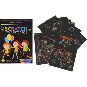 omalovánky ŠKRABADLO OBRÁZKY OMALOVÁNKY PRO DĚTI KREATIVNÍ SADA ŠKOLA VÝUKA