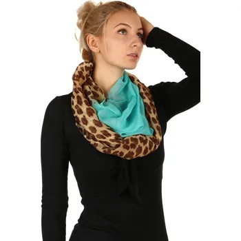 Šátek TopMode Dvoubarevný šátek se zvířecím vzorem 212696