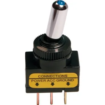 Spínač páčkový 12 V 20 A modrý č6