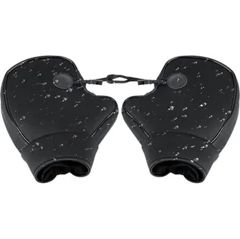 Moto rukavice Silné motocyklové návleky na řídítka 25,5 x 25 x 7,5 cm Nepromokavé větruvzdorné černé zimní motorka univerzální