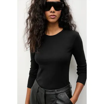 Tričko s dlouhým rukávem Answear.LAB TR3.tok černá 99X, vel. S