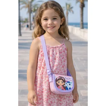 Módní doplněk Cerda Dívčí kabelka GÁBININ KOUZELNÝ DOMEK růžovo-fialová