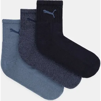 Pánská móda Ponožky Puma Short Crew (3-pack) 906110.M námořnická modř 59X, vel. 39/42