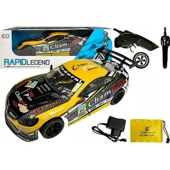 RC model auta SPORTOVNÍ AUTO NA DÁLKOVÉ OVLÁDÁNÍ 2.4GHZ ŽLUTÉ ZÁVODNÍ AUTO RC
