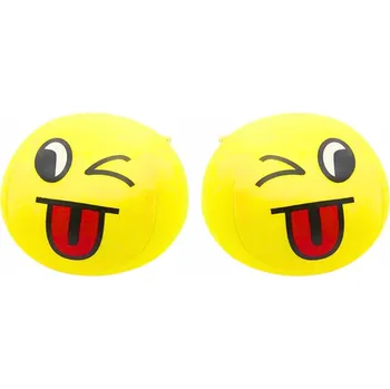Dětský míč MÍČ MAČKACÍ HRAČKA ANTISTRESOVÝ SMAJLÍK ÚSMĚV EMOTKA MÍČEK PĚNOVÝ 9 CM
