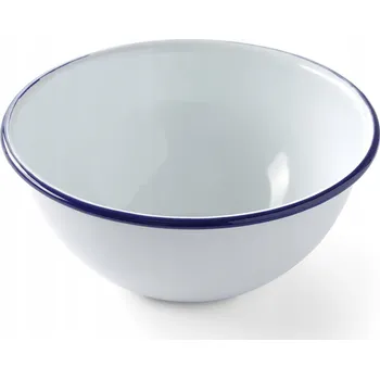 SMALTOVANÁ MÍSA SALÁTOVÁ MÍSA BÍLÁ RETRO STYL PRO GASTRONOMII 160MM HENDI