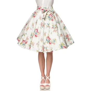 Dámská sukně TopMode Retro dámská midi sukně s květinami 930426