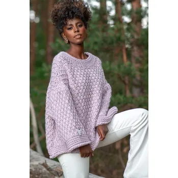 Dámský svetr TopMode Oversized svetr s výrazným vzorem 726992