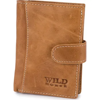 Peněženka Wild Horse peněženka z přírodní lícové kůže hnědá - muž