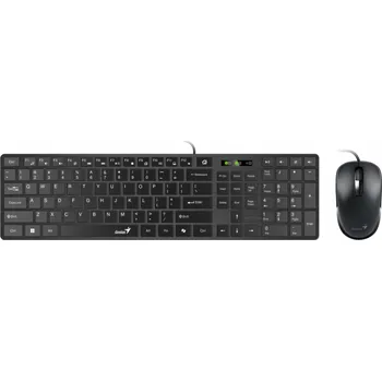 GENIUS Slimstar C126/ Drátový set/ Copilot/ USB/ černá/ CZ+SK layout