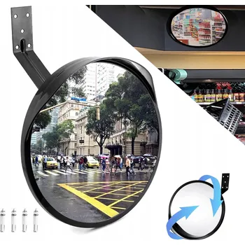 Zrcadlo Zrcadlo 30 cm, nastavitelné, širokoúhlé, konvexní, 160 stupňů nastavitelné