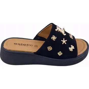 Dámské sandále VINCEZA NAZOUVÁKY DÁMSKÉ KOŽENÉ LETNÍ BOTY NA KLÍNKU 66741 37