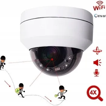 Bezpečnostní kamera IP WIFI Kamera Otočná Zoomx4 detekce pohybu IR