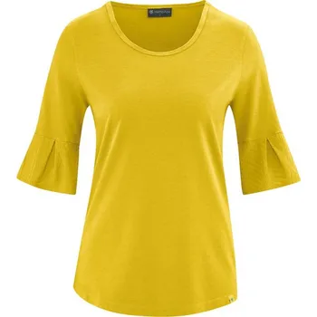 Dámské tričko TopMode Tričko s volánovými rukávy s konopím 592553