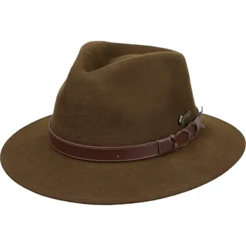 Klobouk Scippis Australský klobouk vlněný hnědý - NORTON Velikost: 59 cm (L)
