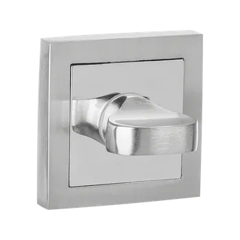 Dveřní kování Kuchinox ROZETA hranatá wc satyna chrom