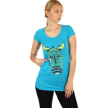 Dámské tričko TopMode Prodloužené dámské triko s kapsami 220704