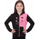 DÍVČÍ MIKINA NA ZIP S KAPUCÍ NOVINKA Barva: Tmavě růžová, Velikost: 146