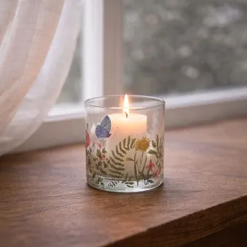 Svícen Wikholm Form Svícen/ sklenice s květinami Anna