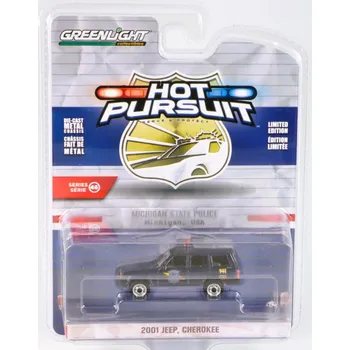 autíčko Jeep Cherokee Police 2001 1:64 Jeep Cherokee - kovový model