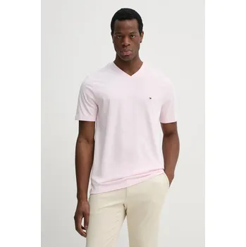 Pánské tričko Bavlněné tričko Tommy Hilfiger MW0MW39249 růžová 03X, vel. S