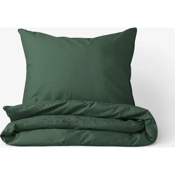 Povlečení Goldea Vánoční bavlněné povlečení - tmavě zelené 150 x 200 a 50 x 60 cm