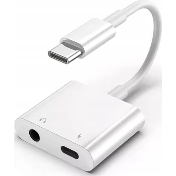 Datový kabel ADAPTÉR USB-C NA 3,5MM JACK PŘEVODNÍK KABEL AUX PRO SAMSUNG IPHONE DAC