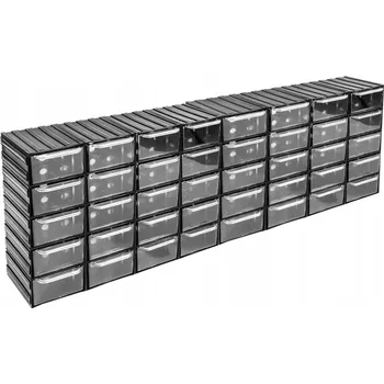 Koupelnový nábytek 40 zásuvek skříňka nástěnná stojící organizér regál modulární konstrukce velká