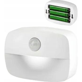 Noční světlo Noční lampa Renew Force bílá s pohybovým senzorem LED na baterie