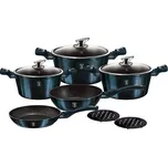 BerlingerHaus Sada nádobí Aquamarine Metallic Line 10ks BH-1884