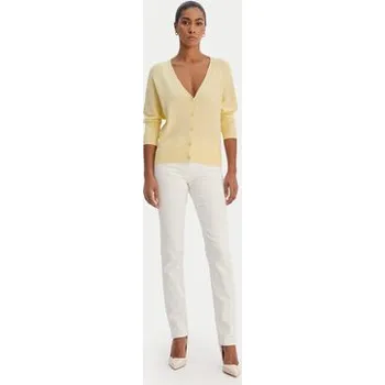 Dámský svetr Morgan Kardigan 251-MBATSI Žlutá Slim Fit XL