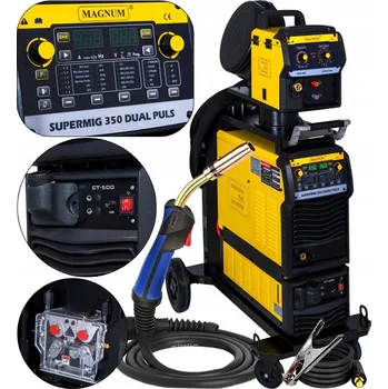 Svářečka Invertorová svářečka MAGNUM SUPERMIG 350 DUAL PULS SYNERGIE 350A/100%, 400V
