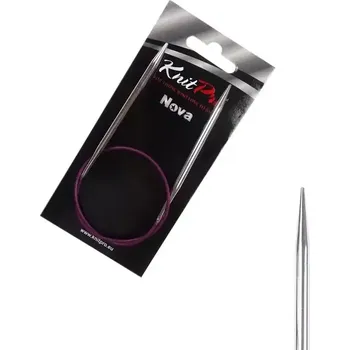 Nástroj na niť a příze KnitPro Nova kruhové kovové fixní jehlice 4,5mm 40cm (KnitPro Nova kruhové kovové jehlice 4,5mm 40cm)