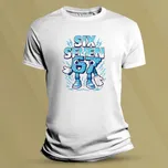 Dětské tričko s potiskem 67 SIX SEVEN Bílá velikost 152