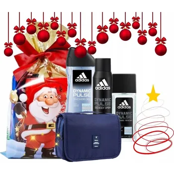 Kosmetická sada Kosmetická sada Adidas Dynamic Pulse 4v1: deodorant 150 ml, sprchový gel 250 ml