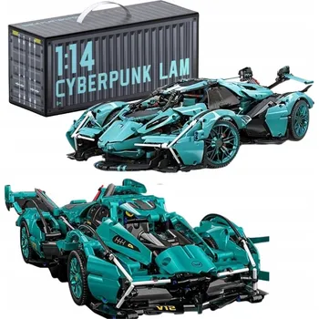 ostatní stavebnice VELKÁ SADA KOSTEK STAVEBNICE LAMBORGHINI CYBER PUNK 1314 DÍLKŮ SUPER AUTO